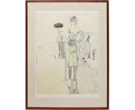 Wunderlich, Paul (1927 Eberswalde- St.-Pierre-de-Vassols 2010) Ohne Titel. Farblithographie, re. u. mit Bleistift sign. und n