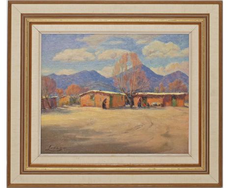 Linus, Axel (1885 Öreboro/Schweden - Palm Springs/Californien 1980) "Indian by ... El Paso Texas", so auf rückseitigem Etiket