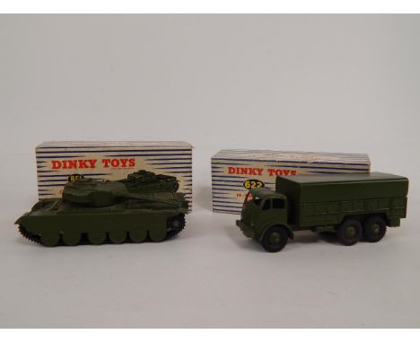 A Dinky 10-Ton Army Truck No 622, and a Centurion Tank No 651, both boxed, (2).