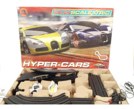 A Micro Scalextric Hyper-Cars Set, scale 1:64, boxed.