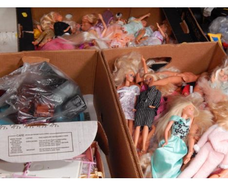 Mattel Barbie and Ken figures, most dressed, unboxed, and accessories, (qty).