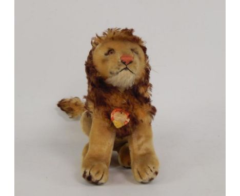 A Steiff figure of Leo the Lion, with tag.