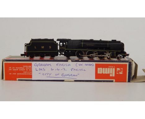 A Graham Farish n gauge locomotive City of Glasgow, LMS 4-6-2.