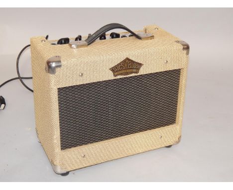 A Washburn South Side Jr tweed effect 15 amp guitar amplifier, VGA15.