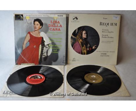 *Classical Music - two original vinyl albums, Faure Requiem mono an107 and Lisa Della Casa R. Strouss &amp; Schumann Songs AL