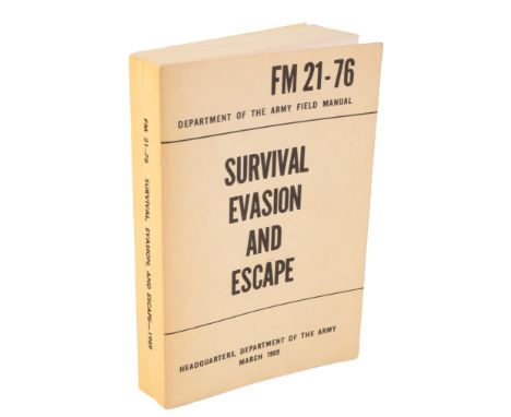 A US ARMY SURVIVAL EVASION AND ESCAPE MANUAL for the Vietnam War, dated March 1969