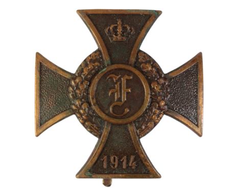 GERMANY, ANHALT: FRIEDRICH CROSS, I CLASS, 1914-1918 Germany, Anhalt, Friedrich Cross, I class (Friedrich-Kreuz, I. Klasse), 