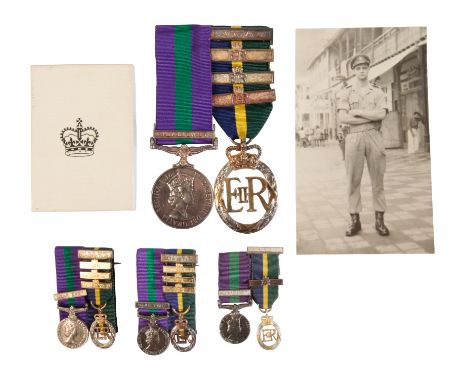 TERRITORIAL PAIR TO LIEUTENANT CHADWICK ROYAL ARMY ORDNANCE CORPS GSM Near East, correctly impressed Lieut A B Chadwick RAOC;