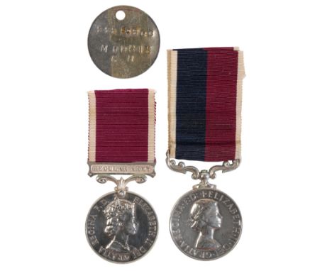 TWO LONG SERVICE GOOD CONDUCT MEDALS EII Regular Army LSGC to 22265268 S Sgt G.R.Morris R Sigs; EII Royal Airforce LSGC to C1