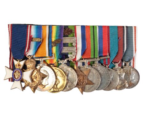 THE MVO GROUP OF 11 AWARDED TO COLONEL ATKINSON, 17TH INDIAN CAVALRY & 15 HUSSARS. AN ENGLISH INTERNATIONAL POLO PLAYER. The 