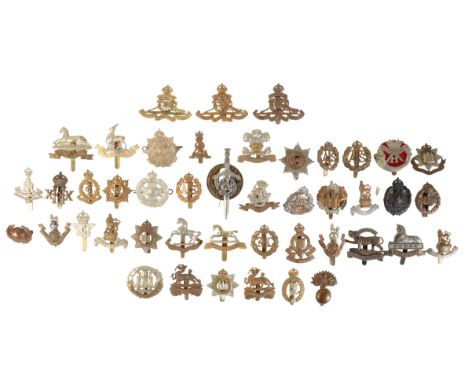 A COLLECTION OF CAP BADGES, MAINLY GREAT WAR ERA 1st (Royal) Dragoons2nd Dragoon Guards (Queen's Bays)3rd (The King's Own) Hu