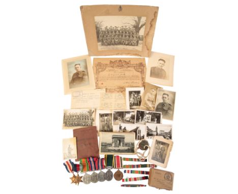 CAMPAIGN GROUP TO SERGEANT SMALL ROYAL MILITARY POLICE 1939/45 Star; France & Germany Star; Defence Medal; War Medal; GV TEM,