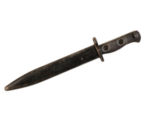 A BRITISH TYPE L1A4 BAYONET the blade is unmarked, with no scabbard present, total length 31.75cm