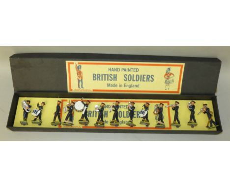 A boxed collection of English made handpainted marching band British Soldiers, 'The Salvation Army Band Marching V1', by The 