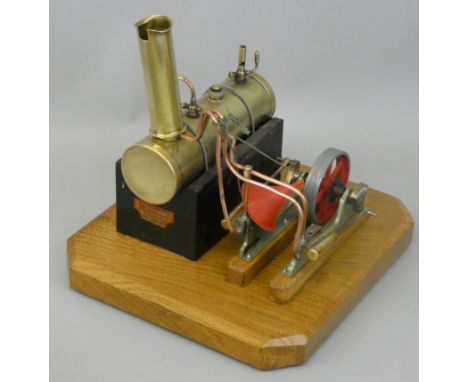 A boxed vintage Mamod SE3 twin cylinder super-heated steam engine, manufactured and guaranteed for Malins Engineers Limited, 