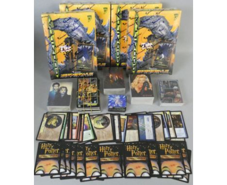 A large quantity of collectable trading cards to include new old stock Godzilla Supervue, Pokemon, Magic the Gathering, X-Fil