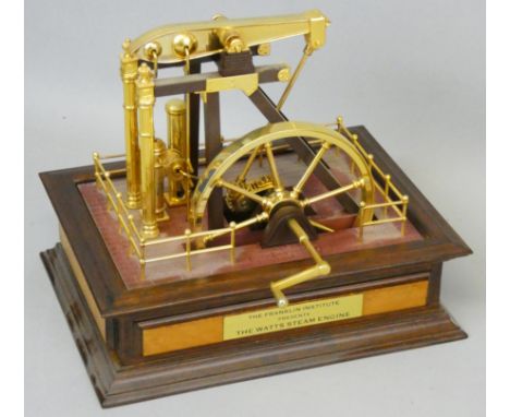 The Franklin Institute model of a Watts Steam Engine.