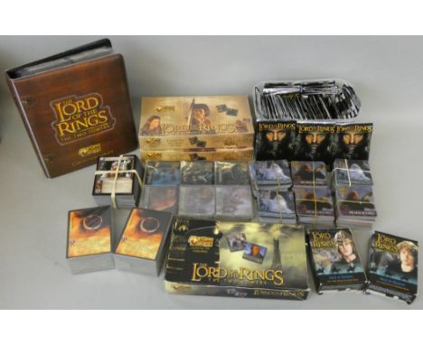 Five Lord of The Rings Artbox collection albums, together with loose new old stock Lord of The Rings trading cards.