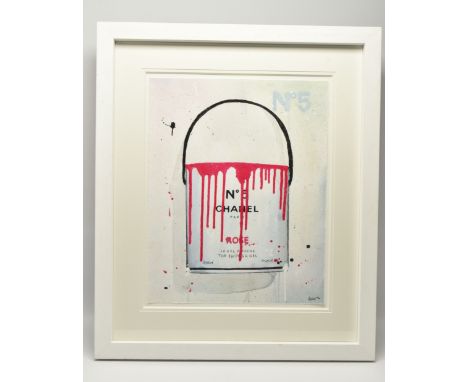 STEPHEN GRAHAM (BRITISH CONTEMPORARY) 'COLOUR ME COCO', a signed limited edition print on paper, depicting a dripping Chanel 