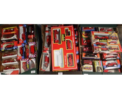 Three boxes of Solido boxed Fire Engines and Fire related vehicles. (3) (B.P. 21% + VAT) 