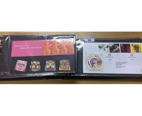 Great Britain collection of first Day covers and Presentation Packs of the Millennium Issues. 1999 - 2001. (B.P. 21% + VAT) 
