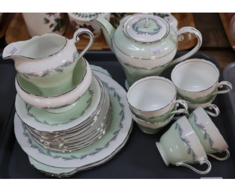 Twenty four piece Aynsley tea service. (B.P. 21% + VAT) NO IN-HOUSE SHIPPING ON THIS LOT.