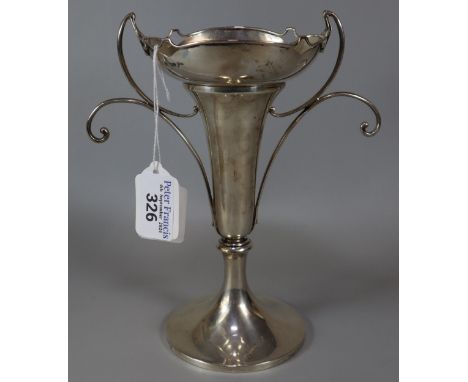 Art Nouveau silver epergne vase, by Walker &amp; Hall Sheffield 1909. 21cm high approx. 7.4 troy oz approx. (B.P. 21% + VAT) 