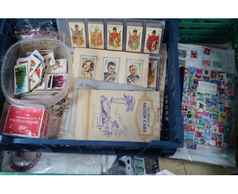 Collection of stamps to include: stockbook and other books of stamps, First Day Covers, letters, Airmail, books of cigarette 