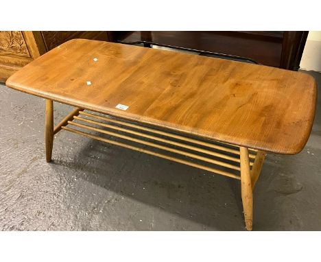 Elm Ercol coffee table with under-tier. (B.P. 21% + VAT) 