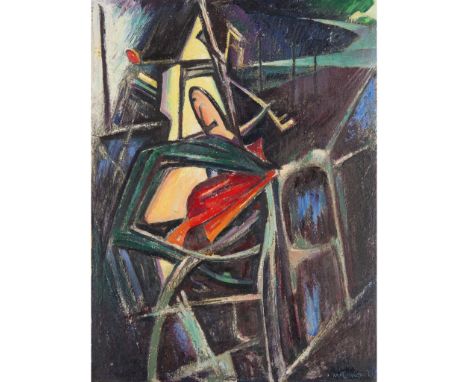  WILLIAM MCCANCE (SCOTTISH 1894-1970) FORCE X, OR DIKS RAC (THE ACCIDENTAL APPROACH) - 1961 Signed and dated ’61 lower right,