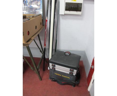 Four Fishing Rods - Shimano, Browning, Funtech, telepole, floats exage reel,Daiwa box