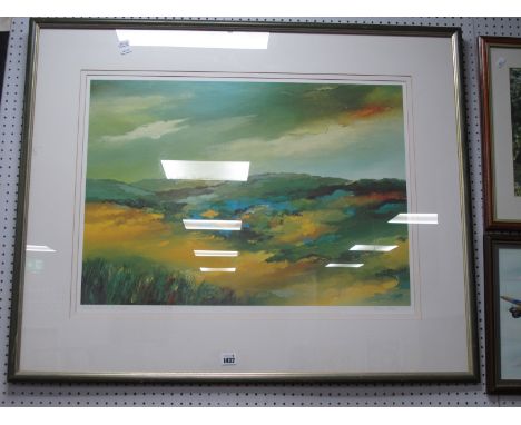 Hans Paus,'Northumberland England' Limited Edition Signed Print, 157/500, 97cm x 80cm.