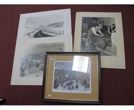 After George Cunningham, 'Crookes' 228/500, pencil signed limited edition print 228/500; plus a selection of unframed prints 