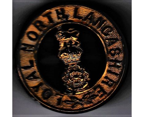 Royal North Lancaster Regiment 1902-1914 (Gilding-metal construction) K&amp;K: 403. Four lugs. With KC above the Lancastrian 