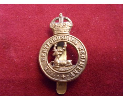 Hertfordshire Rifle Volunteer Regiment WWI Territorial Forage Badge 1908 onward (Gilding-metal), slider. K&amp;K: 1806