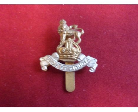 Royal Army Pay Corps WWII Beret Badge (Bi-metal), slider, design issued in 1952.  K&amp;K: 2136-Royal Army Pay Corps EIIR Ber