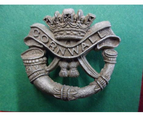 WWII Economy Cornwall Light Infantry cap badges
