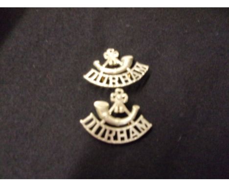 Durham Light Infantry Regt (White-metal), two lugs each. 