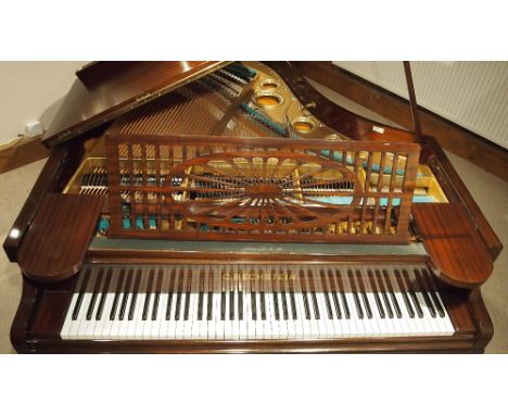 Bechstein (c1898) A 6ft Model A grand piano in a Sheraton style mahogany case on dual square tapered legs.  This piano was re