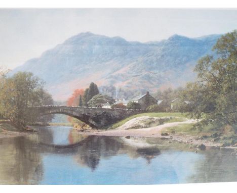 After Peter Symonds - a print depicting a lakeland scene, issued in a limited edition of 650 (No.32), signed in pencil to the