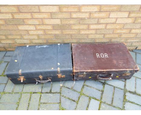 Two vintage suitcases
