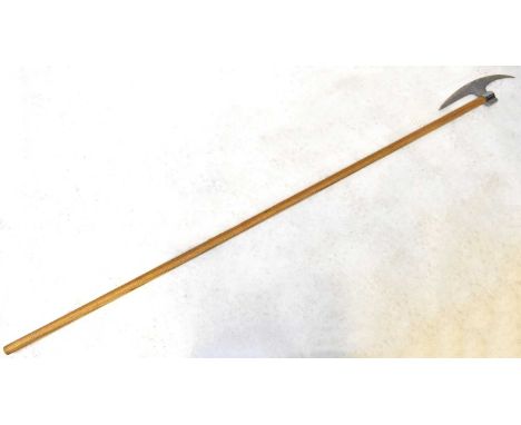 A re-enactment Danish broad axe, overall length 210cm.Condition Report: - Please note that this lot is not suitable for our i