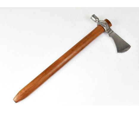 RAVEN FORGE; a 'Peace Pipe Axe', length 46cm.Condition Report: - Please note that this lot is not suitable for our in-house p