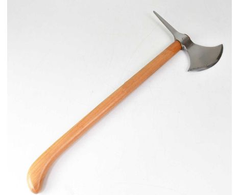 RAVEN FORGE; a Swiss battle axe, overall length 67cm.Condition Report: - Please note that this lot is not suitable for our in