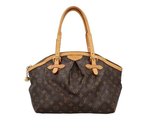 LOUIS VUITTON Handtasche "TIVOLI GM", Koll.: 2009 Monogram Canvas mit Rindsleder-Details, goldfarbener Hardware, Doppelhenkel