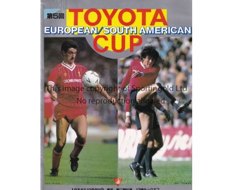 WORLD CLUB CHAMPIONSHIP       Programme in Japanese Liverpool v Independiente Toyota World Club Championship in Tokyo 9/12/19
