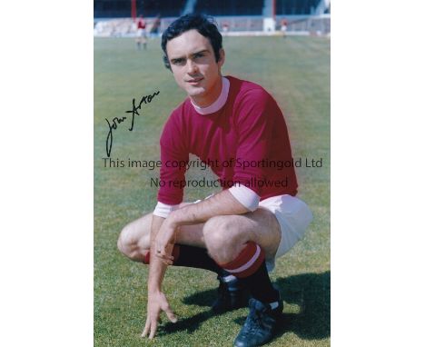 JOHN ASTON    Ten signed 12” x 8” photos, of the Man United winger, including a European Cup 1968 celebratory image, scoring 