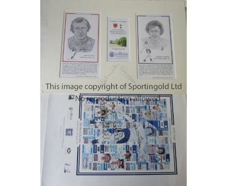 BOB WILSON / MARTIN CHIVERS / OSSIE ARDILLES AUTOGRAPHS     An 18" X 13" signed mount by both players in support of the Willo