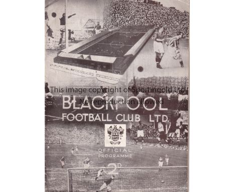 BLACKPOOL      Home programme v Arsenal 7/4/1939. Light creasing. No writing. Fair to generally good      