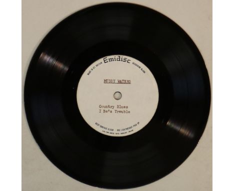 MUDDY WATERS/TOMMY MCCLENNAN - 'COUNTRY BLUES' EMIDISC ACETATE EP. Amazing to see unreleased acetate EP featuring Muddy Water